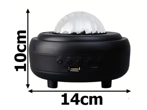Lampka nocna led projektor gwiazd rzutnik zorza nieba głośnik bluetooth Lampka nocna led projektor gwiazd rzutnik zorza nieba głośnik bluetooth