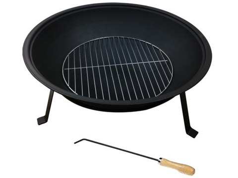 Palenisko ogrodowe duże pogrzebacz stojak ruszt grill ognisko 55 kociołek Palenisko ogrodowe duże pogrzebacz stojak ruszt grill ognisko 55 kociołek