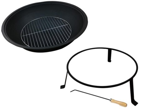 Palenisko ogrodowe duże pogrzebacz stojak ruszt grill ognisko 55 kociołek Palenisko ogrodowe duże pogrzebacz stojak ruszt grill ognisko 55 kociołek