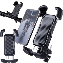 Anty-wstrząsowy uchwyt rowerowy na telefon do telefonu motor kierownicę