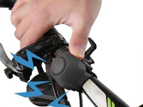 Dzwonek rowerowy klakson elektroniczny głośny 130 db syrena na rower alarm Dzwonek rowerowy klakson elektroniczny głośny 130 db syrena na rower alarm