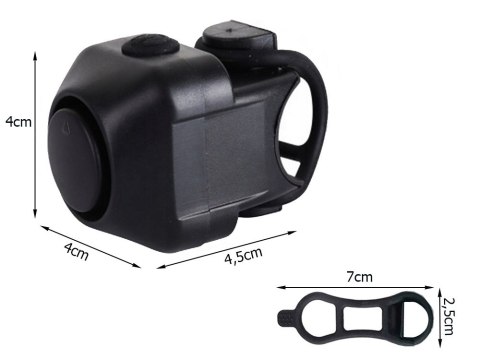 Dzwonek rowerowy klakson elektroniczny głośny 130 db syrena na rower alarm Dzwonek rowerowy klakson elektroniczny głośny 130 db syrena na rower alarm