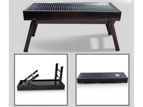 Grill turystyczny przenośny składany walizka węglowy kempingowy bbq duży Grill turystyczny przenośny składany walizka węglowy kempingowy bbq duży