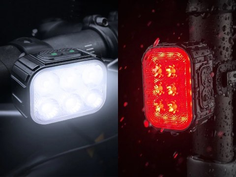Lampka rowerowa led zestaw tył przód usb na rower na kierownice akumulator Lampka rowerowa led zestaw tył przód usb na rower na kierownice akumulator