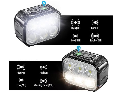 Lampka rowerowa led zestaw tył przód usb na rower na kierownice akumulator Lampka rowerowa led zestaw tył przód usb na rower na kierownice akumulator