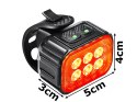 Lampka rowerowa led zestaw tył przód usb na rower na kierownice akumulator