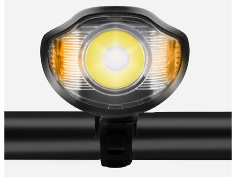 Lampka rowerowa przednia tylna led licznik km klakson dzwonek głośny 3w1 Lampka rowerowa przednia tylna led licznik km klakson dzwonek głośny 3w1
