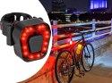 Lampka rowerowa tylna 14 led na rower światło czerwone mocne tył aku usb