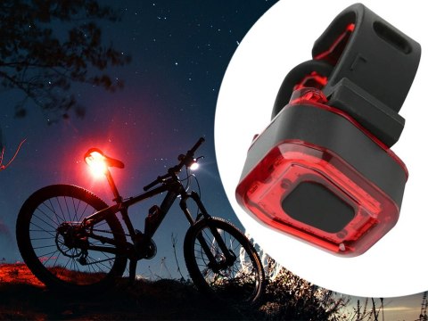 Lampka rowerowa tylna 14 led na rower światło czerwone mocne tył aku usb Lampka rowerowa tylna 14 led na rower światło czerwone mocne tył aku usb