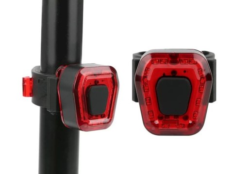 Lampka rowerowa tylna 14 led na rower światło czerwone mocne tył aku usb Lampka rowerowa tylna 14 led na rower światło czerwone mocne tył aku usb