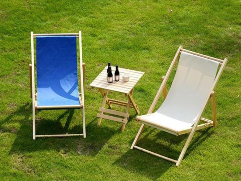 Leżak drewniany leżaki plażowy składany ogrodowy poduszka fotel na plażę Leżak drewniany leżaki plażowy składany ogrodowy poduszka fotel na plażę
