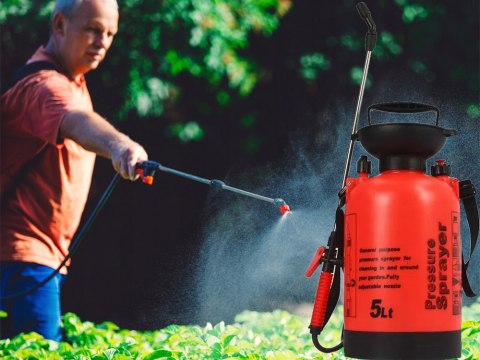 Opryskiwacz ciśnieniowy ręczny ogrodowy spryskiwacz długa lanca 5l pasek Opryskiwacz ciśnieniowy ręczny ogrodowy spryskiwacz długa lanca 5l pasek