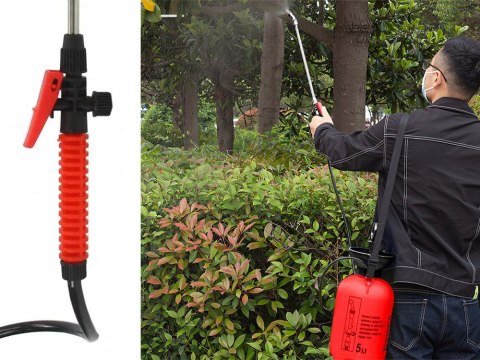 Opryskiwacz ciśnieniowy ręczny ogrodowy spryskiwacz długa lanca 5l pasek Opryskiwacz ciśnieniowy ręczny ogrodowy spryskiwacz długa lanca 5l pasek