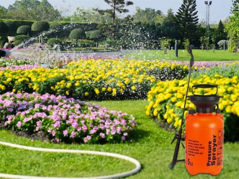 Opryskiwacz ciśnieniowy ręczny ogrodowy spryskiwacz długa lanca 5l pasek Opryskiwacz ciśnieniowy ręczny ogrodowy spryskiwacz długa lanca 5l pasek