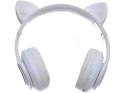 Słuchawki bezprzewodowe bluetooth radio fm mp3 kocie uszy podświetlenie led