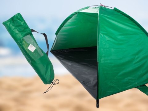 Namiot plażowy na plażę parawan ochrona uv półotwarty ogrodowy z pokrowcem Namiot plażowy na plażę parawan ochrona uv półotwarty ogrodowy z pokrowcem