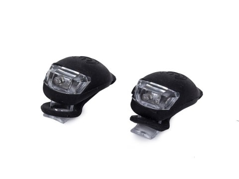 Oświetlenie rowerowe lampki 2 led przód rower 2szt silikonowe wodoodporne Oświetlenie rowerowe lampki 2 led przód rower 2szt silikonowe wodoodporne