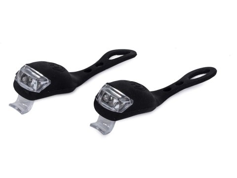 Oświetlenie rowerowe lampki 2 led przód rower 2szt silikonowe wodoodporne Oświetlenie rowerowe lampki 2 led przód rower 2szt silikonowe wodoodporne