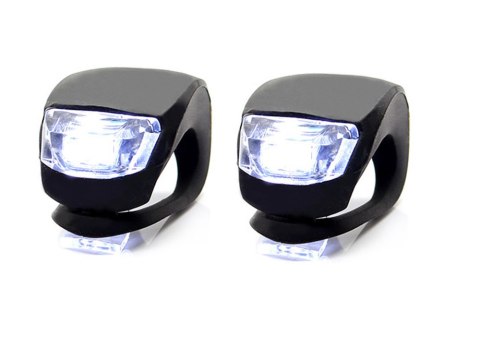 Oświetlenie rowerowe lampki 2 led przód rower 2szt silikonowe wodoodporne Oświetlenie rowerowe lampki 2 led przód rower 2szt silikonowe wodoodporne