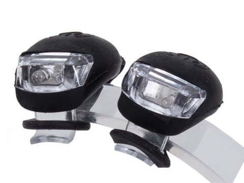 Oświetlenie rowerowe lampki 2 led przód rower 2szt silikonowe wodoodporne Oświetlenie rowerowe lampki 2 led przód rower 2szt silikonowe wodoodporne