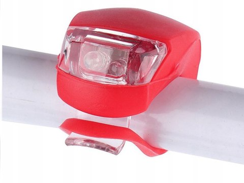 Oświetlenie rowerowe lampki 2 led przód rower 2szt silikonowe wodoodporne Oświetlenie rowerowe lampki 2 led przód rower 2szt silikonowe wodoodporne