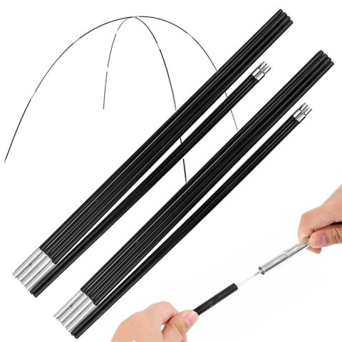 Pałąk stelaż do namiotu składany 6 segmentów segmentowy 8mm 340cm 2 sztuki Pałąk stelaż do namiotu składany 6 segmentów segmentowy 8mm 340cm 2 sztuki