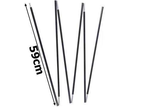 Pałąk stelaż do namiotu składany 6 segmentów segmentowy 8mm 340cm 2 sztuki Pałąk stelaż do namiotu składany 6 segmentów segmentowy 8mm 340cm 2 sztuki