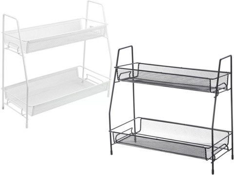 Półka kuchenna organizer kuchenny stojący dwupoziomowy loft na przyprawy Półka kuchenna organizer kuchenny stojący dwupoziomowy loft na przyprawy
