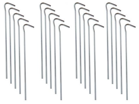 Szpilki do namiotu mocujące śledzie kotwy stal 18cm 20szt hak haczyk kołki Szpilki do namiotu mocujące śledzie kotwy stal 18cm 20szt hak haczyk kołki