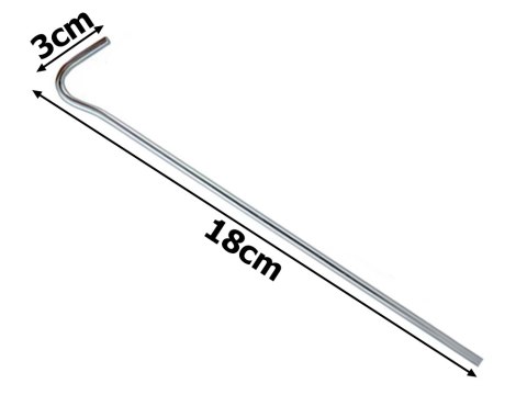 Szpilki do namiotu mocujące śledzie kotwy stal 18cm 20szt hak haczyk kołki Szpilki do namiotu mocujące śledzie kotwy stal 18cm 20szt hak haczyk kołki