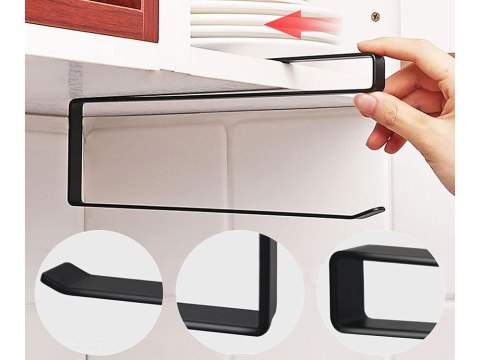 Uchwyt wieszak na ręcznik papierowy kuchenny wsuwany metalowy mat loft Uchwyt wieszak na ręcznik papierowy kuchenny wsuwany metalowy mat loft