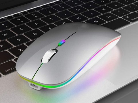 Mysz myszka optyczna bezprzewodowa slim 2,4 ghz bluetooth do laptopa pc Mysz myszka optyczna bezprzewodowa slim 2,4 ghz bluetooth do laptopa pc