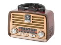 Radio przenośne kuchenne retro radio fm am bluetooth usb akumulator antena