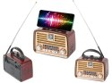 Radio przenośne kuchenne retro radio fm am bluetooth usb akumulator antena