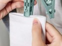Suszarka na skarpetki bieliznę ubrania wieszak wisząca 32x klipsy zestaw