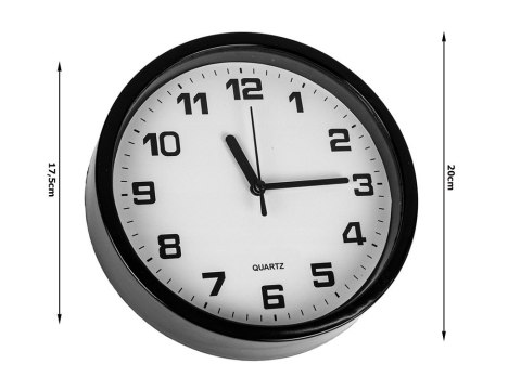 Zegar ścienny duży nietykający cichy 20 cm okrągły wskazówkowy sekundnik Zegar ścienny duży nietykający cichy 20 cm okrągły wskazówkowy sekundnik