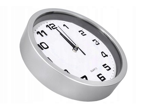 Zegar ścienny duży nietykający cichy 20 cm okrągły wskazówkowy sekundnik Zegar ścienny duży nietykający cichy 20 cm okrągły wskazówkowy sekundnik