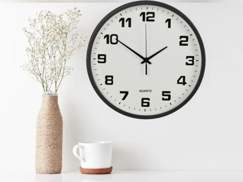 Zegar ścienny duży nietykający cichy 25 cm okrągły wskazówkowy sekundnik Zegar ścienny duży nietykający cichy 25 cm okrągły wskazówkowy sekundnik