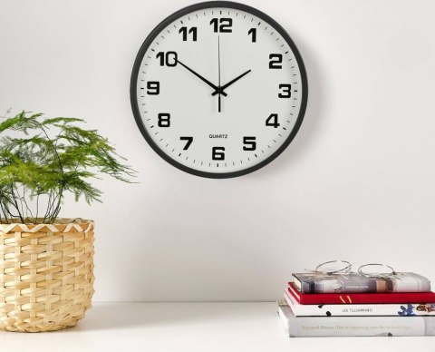 Zegar ścienny duży nietykający cichy 25 cm okrągły wskazówkowy sekundnik Zegar ścienny duży nietykający cichy 25 cm okrągły wskazówkowy sekundnik