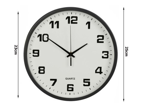 Zegar ścienny duży nietykający cichy 25 cm okrągły wskazówkowy sekundnik Zegar ścienny duży nietykający cichy 25 cm okrągły wskazówkowy sekundnik