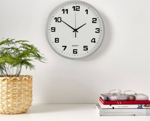 Zegar ścienny duży nietykający cichy 25 cm okrągły wskazówkowy sekundnik Zegar ścienny duży nietykający cichy 25 cm okrągły wskazówkowy sekundnik