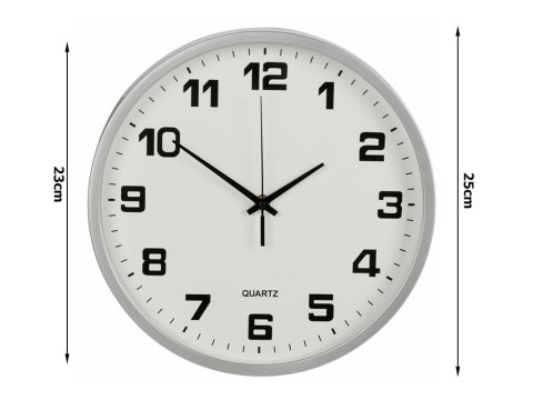 Zegar ścienny duży nietykający cichy 25 cm okrągły wskazówkowy sekundnik Zegar ścienny duży nietykający cichy 25 cm okrągły wskazówkowy sekundnik