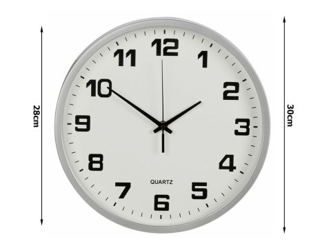Zegar ścienny duży nietykający cichy 30 cm okrągły wskazówkowy sekundnik Zegar ścienny duży nietykający cichy 30 cm okrągły wskazówkowy sekundnik