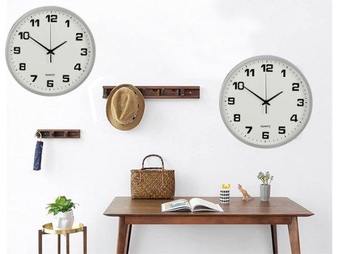 Zegar ścienny duży nietykający cichy 30 cm okrągły wskazówkowy sekundnik Zegar ścienny duży nietykający cichy 30 cm okrągły wskazówkowy sekundnik