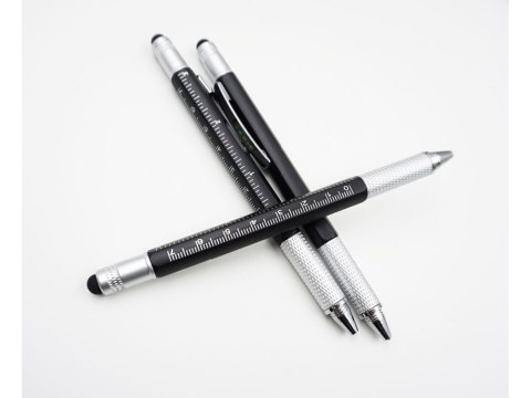 Długopis wielofunkcyjny śrubokręt multitool 6w1 miarka poziomica klips Długopis wielofunkcyjny śrubokręt multitool 6w1 miarka poziomica klips