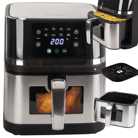Frytkownica beztłuszczowa frytownica air fryer duża do pieczenia 2400w 10l Frytkownica beztłuszczowa frytownica air fryer duża do pieczenia 2400w 10l