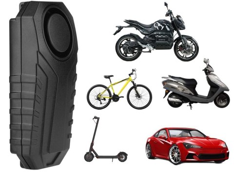 Głośny alarm rowerowy na motor klakson antykradzieżowy zabezpieczenie pilot Głośny alarm rowerowy na motor klakson antykradzieżowy zabezpieczenie pilot