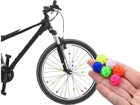 Koraliki na szprychy kolorowe kulki ozdobne dekoracyjne rowerowe koło 36szt Koraliki na szprychy kolorowe kulki ozdobne dekoracyjne rowerowe koło 36szt