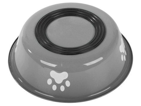 Miska dla psa kota na karmę wodę metalowa antypoślizgowa łapka 150ml Miska dla psa kota na karmę wodę metalowa antypoślizgowa łapka 150ml
