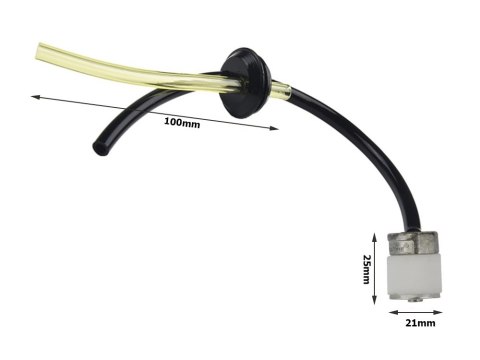 Wężyk paliwa przewód paliwowy do kosy podkaszarki spalinowej filtr 17mm Wężyk paliwa przewód paliwowy do kosy podkaszarki spalinowej filtr 17mm